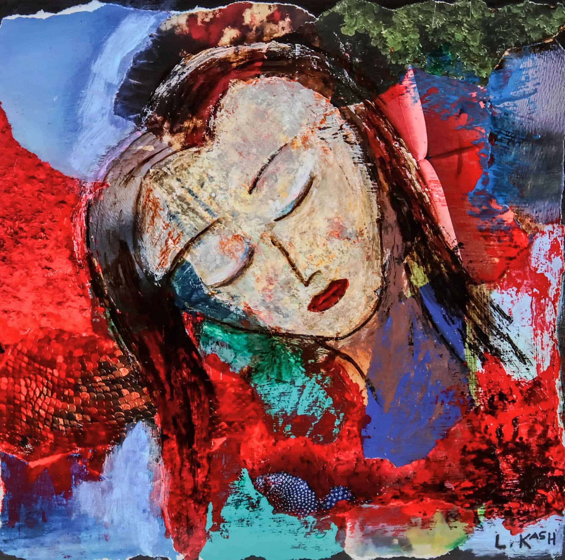 Leila Kash - "Supplication" 10x10 SOLD